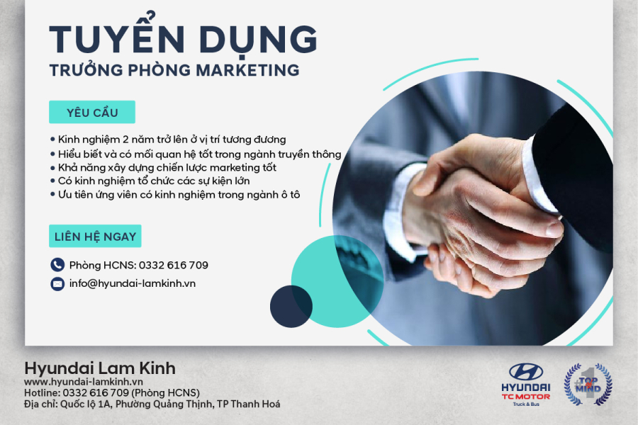 Tuyen dung truong phong marketing